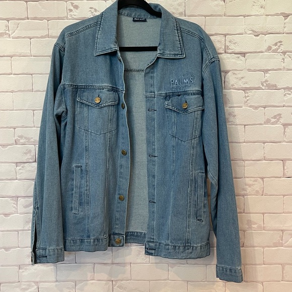 PALMS Light Wash Denim Jacket | Classic Chic Everyday Layer | Sz Med | Everyday - Picture 2 of 5